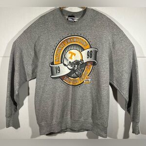 VTG 1998 Tennessee Volunteers National Champions Fiesta Bowl Sweatshirt Mens XL